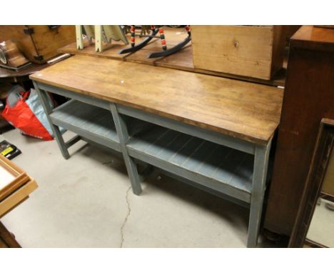 Bakery worktable with under shelf 