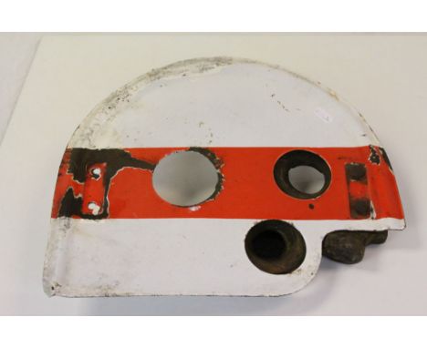 Vintage Enamel Railway Signal 