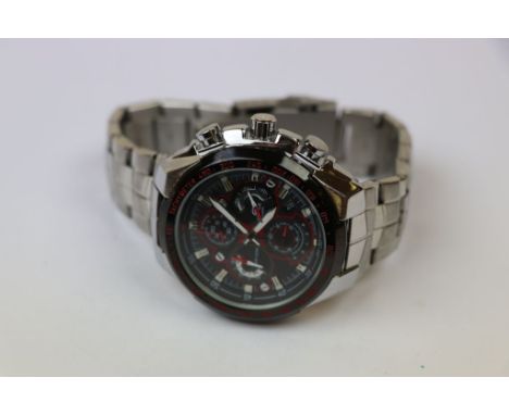 Gents Casio edifice sports watch on steel strap as new 