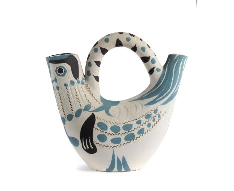 Pablo Picasso, 1881 Málaga – 1973 Mougins, nachPICHET ESPAGNOL, 1954Keramik, glasiert, staffiert.Höhe: 18,2 cm.Bodenseitig zw