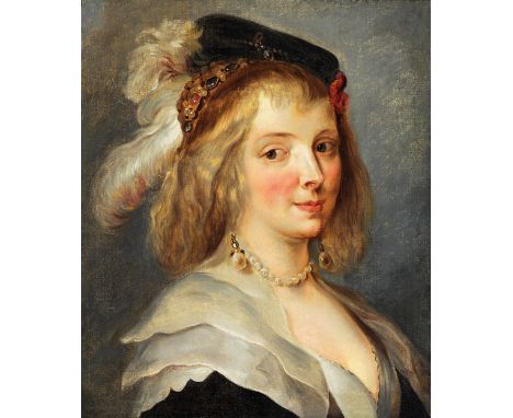 Maler um 1700, nach Peter Paul Rubens (1577–1740)PORTRAIT DER HELENE FOURMENTÖl auf Leinwand. Doubliert.55,5 x 45,5 cm.Ungera