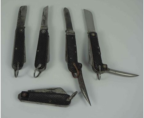 Harrison Bros &amp; Howson of Sheffield, Pocket / Corn Knife, Also with four similar Pocket / Combination Knifes, All five ha