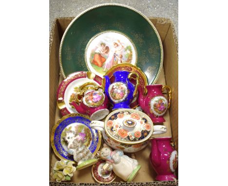 Ceramics - A Royal Crown Derby 1324 Imperial Palace pattern sucier; a Royal Albert Beatrix Potter Mrs Ribby model; another; M