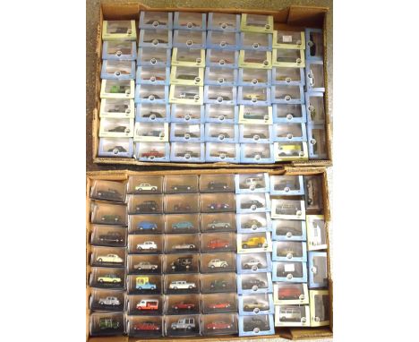 An Oxford die-cast 1:76 Railway Scale model Dark Blue Daimler DS420 Limo, in original display box; others similar (approx 100