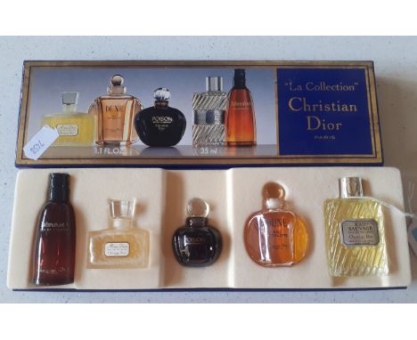 Christian Dior-A 'La Collection' coffret set of 5  Eau de Toilettes in 5ml and 10ml sizes. Location:Condition:The Miss Dior a