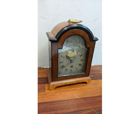 A Samuel Marti walnut cased mantel clock, 23cm hLocation:If there is no condition report shown, please request 