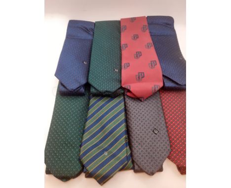 Christian Dior-Eight 1980's/90's 'Monsieur' gents silk ties in branded boxes. Location:Condition:Some wear to several boxes, 