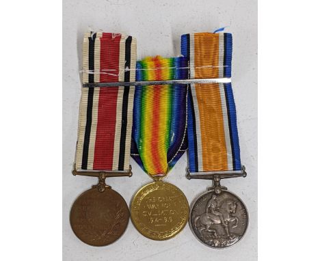 A WWI two medal campaign group named to 201052 Pte. H Jeskins Royal Berkshire Regiment, the police Special Constable medal na