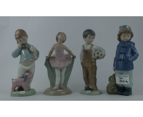 Nao Figures of Children playing football, ballet dancing, talking on the telephone and hiking (4)