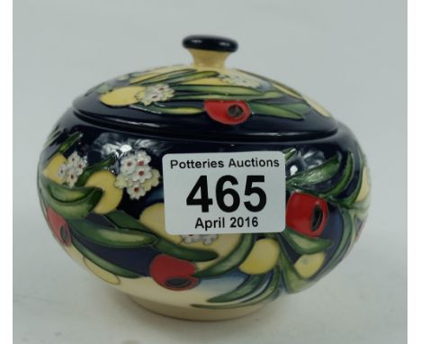 Moorcroft Ankerwyke Yew lidded box limited edition by Emma Bossons 