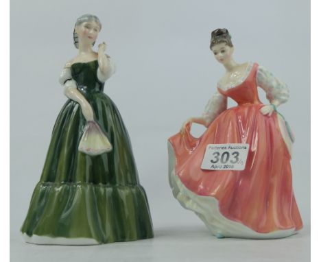 Royal Doulton lady figures Gillian HN3042 and HNFair Lady 2835 (2)