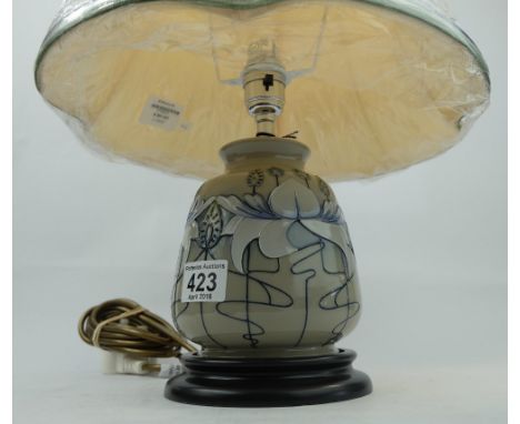Moorcroft Serenity lamp base and shade height including shade 40cm 