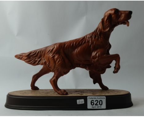 Beswick Red Setter on ceramic base 2986