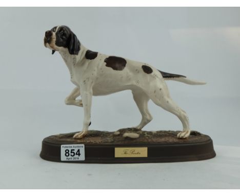 Beswick Pointer on ceramic plinth 3011 