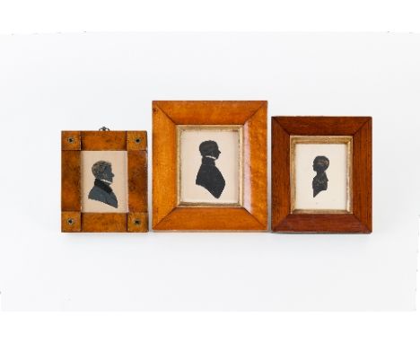 P Skeolan, circa 1843/Portrait Silhouette of Edward, 2nd Lord Skelmesdale When 5 Years Old/head and shoulders/bronzed detail 