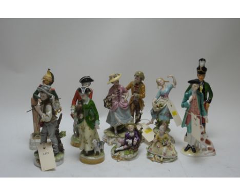 Mixed figurines, to include: Capodomonte and Goebel.