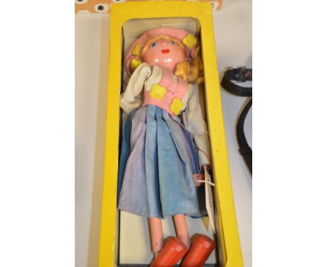 A boxed Pelham puppet: The Tyrolean Girl.