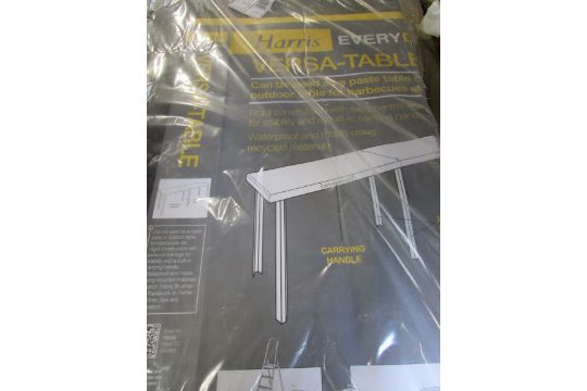Harris Black Foldable Decorating Table H 740mm W 600mm L 1 795m