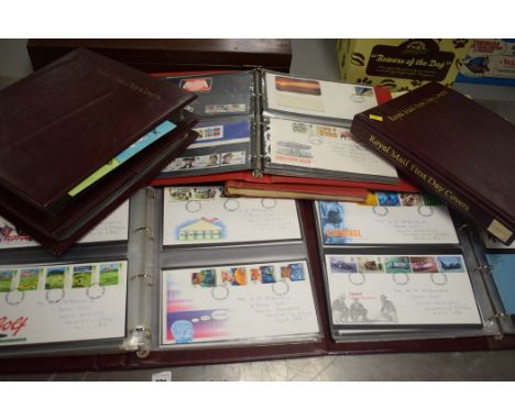 Seven albums of stamps, First Day covers and Presentation Packs from The Royal Mail.