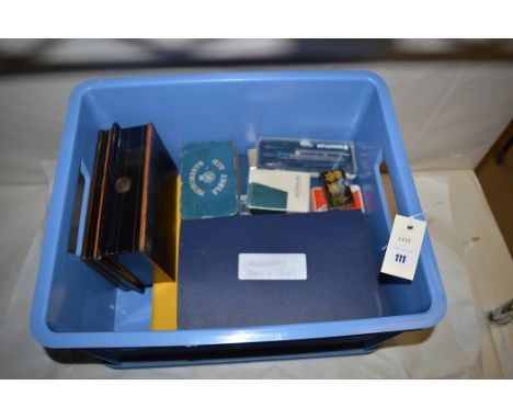 A Calligraphy Set of inks and pens; together with a large quantity of post cards depicting bible illuminations; and other ite