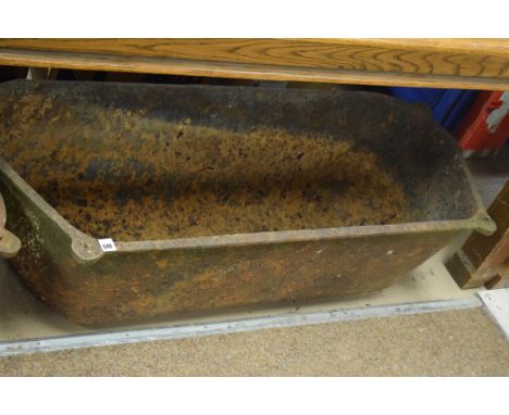 A large cast iron trough, 116cms.