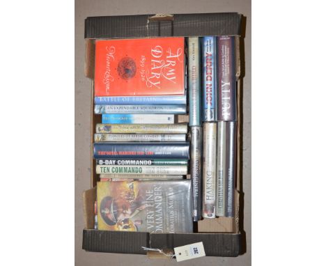 Hardback books relating to Military history to include: The Royal Marines 1919 - 1980 by James D Ladd; Pioneers of aerial com