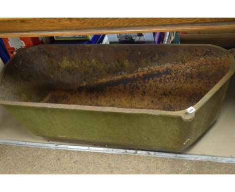 A large cast iron trough, 116cms.