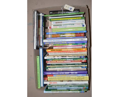 Hardback books relating to railways, to include: Model Railway Electronics by Roger Amos; The Garden Railway Manual by C.J. F