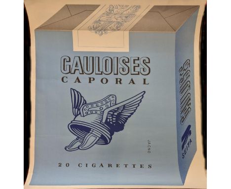 Gauloises Caporal advertising poster by Janco, offset lithograph, published 1960s, H.91cm W.70cm