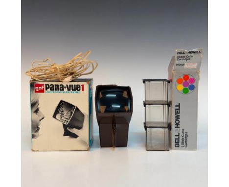 Offers big-picture hand or table top viewing of most 2 x 2 slides. It includes its original box which measures 5.5"L x 4"W x 