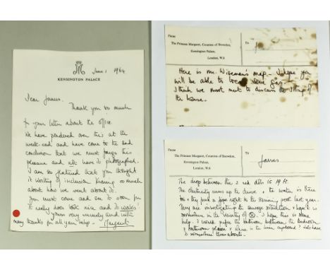 H.R.H. Princess Margaret (1930-2002) - Handwritten and signed letter on Kensington Palace headed notepaper from Princess Marg