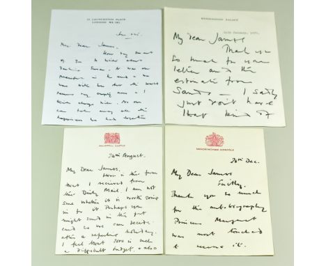 Antony Armstrong-Jones, First Earl of Snowdon (1930-2017) - A small archive of handwritten letters and notes on headed notepa