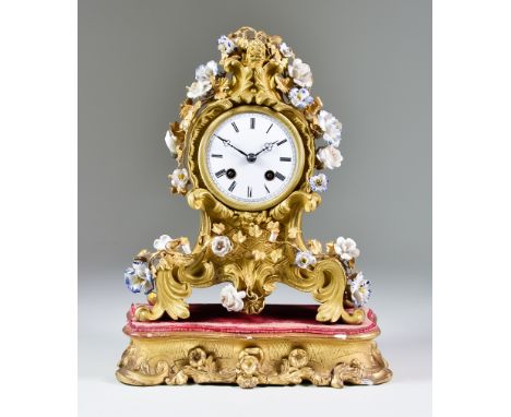 A 19th Century French Ormolu Cased Mantel Clock by Vieyers &amp; Repingon a Paris and Vinchenti &amp; Cie, No. 3399, the 2.75
