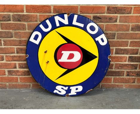         Summary:Dunlop SP Circular Enamel Sign 76cm Dia 