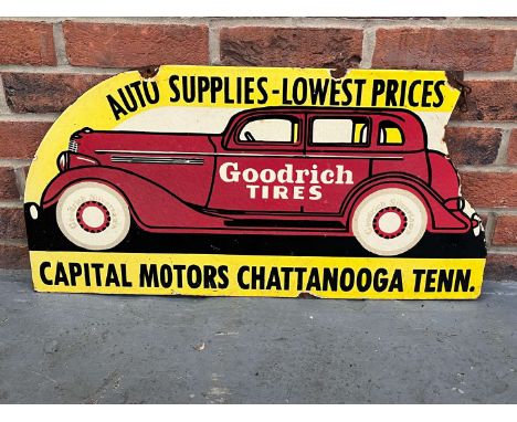         Summary:Goodyear Tyre's "Auto Supplies-Lowest Prices Enamel Sign ( Double Sided) 77 x 39cm 