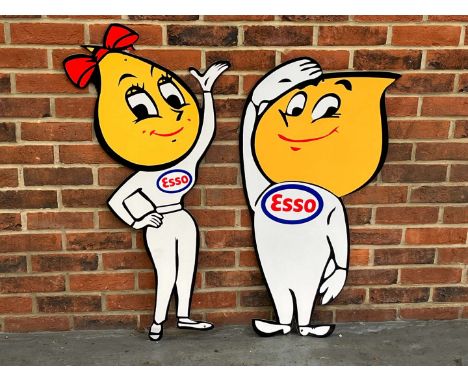         Summary:Esso Mr and Mrs Drips Metal Signs 52 x 105cm 