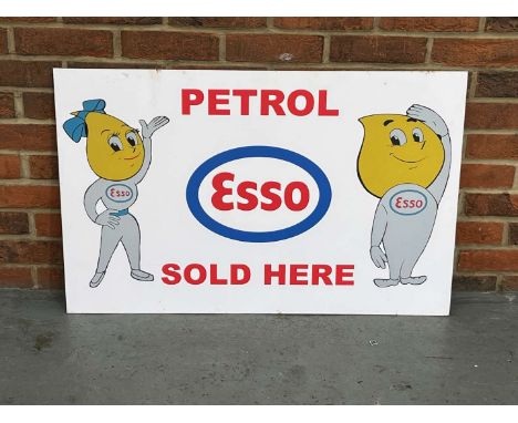         Summary:Esso Petrol Sold Here Sign 92 x 59cm 