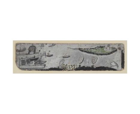 pencil and oil on board7.5cm x 30.1cm (3in x 11.9in)Provenance:In Barns-Graham's notes about her collection she states she wa