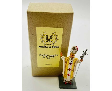 Metal &amp; Soul [Spain] 54mm Scale Religious Models - 1987 Issue Limited Edition, comprising: Portrait Figure Depicting Pope