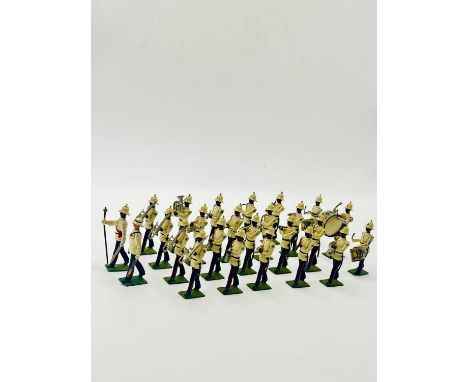 Britains - Set 2186 - Bahamas Police Band - [unlisted export set - 1959/60 only], comprising: European Band Master - Marching