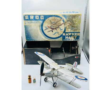 FROG Hawker Hart Mk.II Day Bomber, Circa, 1934 [Deluxe Version], comprising: Silver "Doped" Paper Wings and Fuselage, Metal C