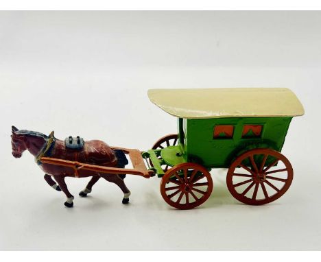 Charbens - from Set No' 500 - Gypsy Caravan Set, now comprising: Green Caravan, Yellow Shafts &amp; Wheels, White Roof &amp; 