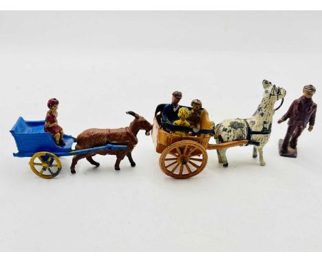 Charbens - Set No' 432 - The Llama Ride, comprising: 2 x Wheeled Cart, 3 x Seated Children, Walking Handler &amp; Llama and G