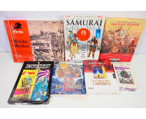 Dwarfstar Games - GMT Games - Wargaming - 7 x boxed games, Barbarian Prince, Lords Of Magic, Age Of Empires II, Four Battles 