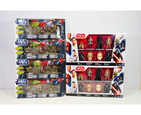Star Wars - 4 x Podracer Pilot sets # 39611 and 2 x Era Of The Force figure sets # C3199. They appear unopened and Near Mint 