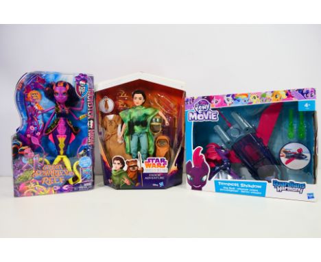 Monster High - Star Wars - My Little Pony - 3 x factory sealed figures, Monsters High Kala Mer'ri, Star Wars Endor Adventure 