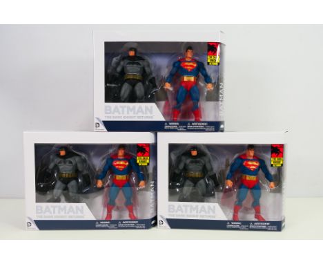 DC - Batman - Superman - 3 x factory sealed The Dark Knight Returns Batman & Superman sets # A28015. They appear Near Mint wi