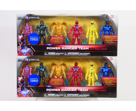 Bandai - Power Rangers - 2 x factory sealed Power Ranger Team with Goldar sets # 9677. They appear Near Mint with only some m