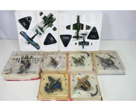 Atlas - DeAgostini - A group of aircraft models including DeHavilland Mosquito, Bell Airacobra, Sink The Bismarck set with Fa