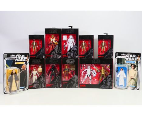 Star Wars - The Black Series - A group of boxed figures including Poe Dameron & Stormtrooper set # B4047, Snowtrooper # B4597